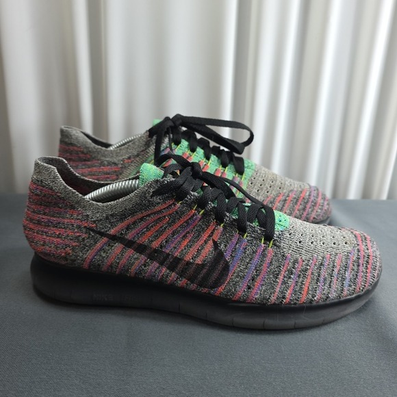 Nike Shoes - Nike Free‎ RN Flyknit Men's Size 7.5 Running Shoes Multicolor